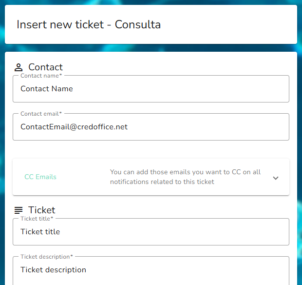 Unconfirmed CC email in the form