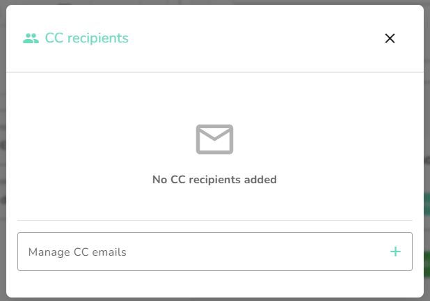 Add CC recipients